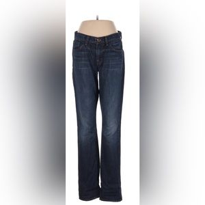 J Brand straight fit dark wash denim heritage.